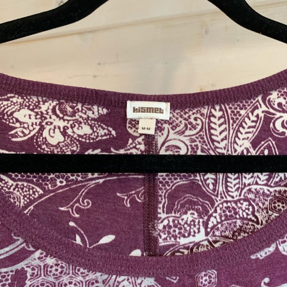 4/$30 Kismet Purple & Floral Long Sleeve - Picture 4 of 5